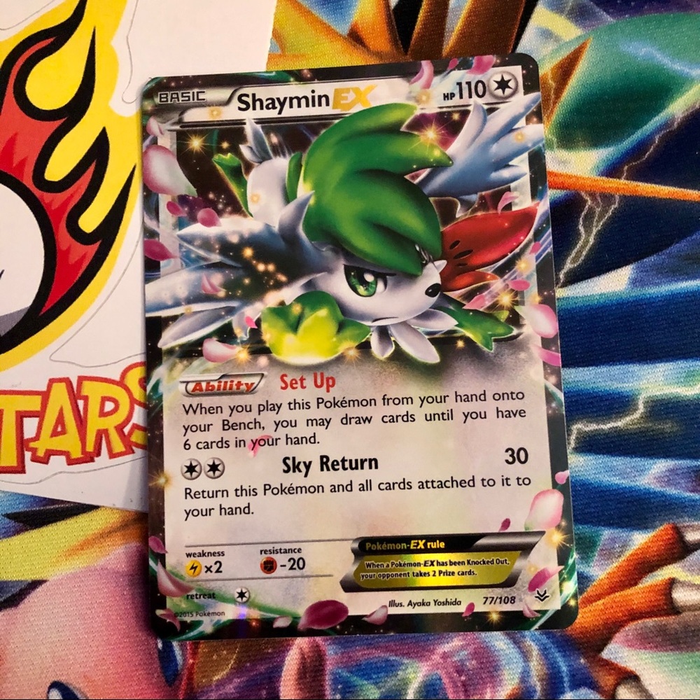 Pokemon Shaymin ex card roaring skies